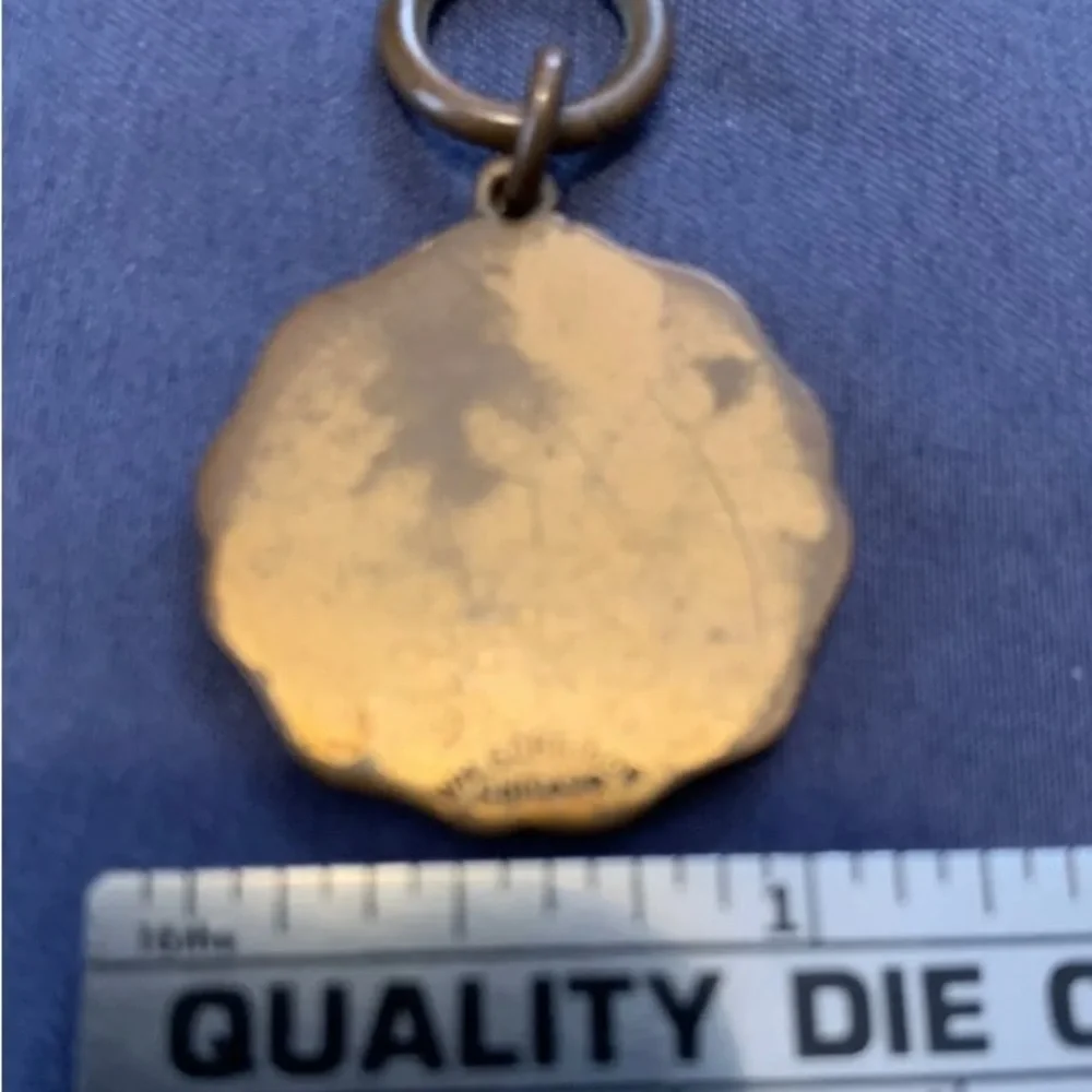 1914 Harrison High School HS Chicago Football Medal Pendant WM. SCHRIDDE